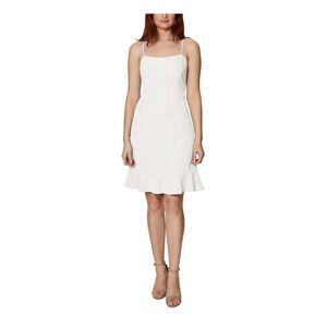 SAGE COLLECTIVE Womens Adjustable Straps Spaghetti Strap Sheath Dress